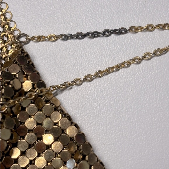 Vintage 70’s Gold Mesh Coin Purse Necklace - Picture 7 of 15